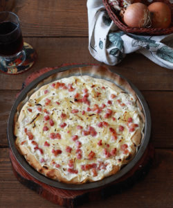 Flammekueche tarte flambée sans gluten La Cassata Celiaca