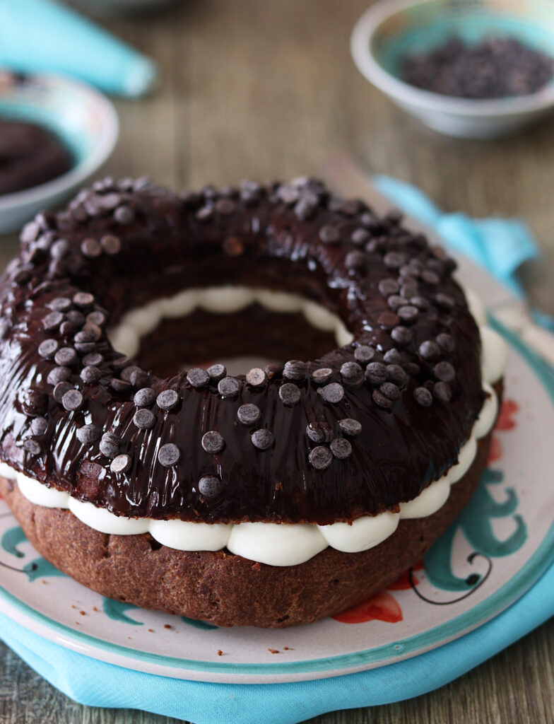 Roscón de Reyes au cacao sans gluten La Cassata Celiaca