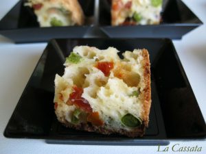 Cake salé au saumon et petits pois - La Cassata Celiaca