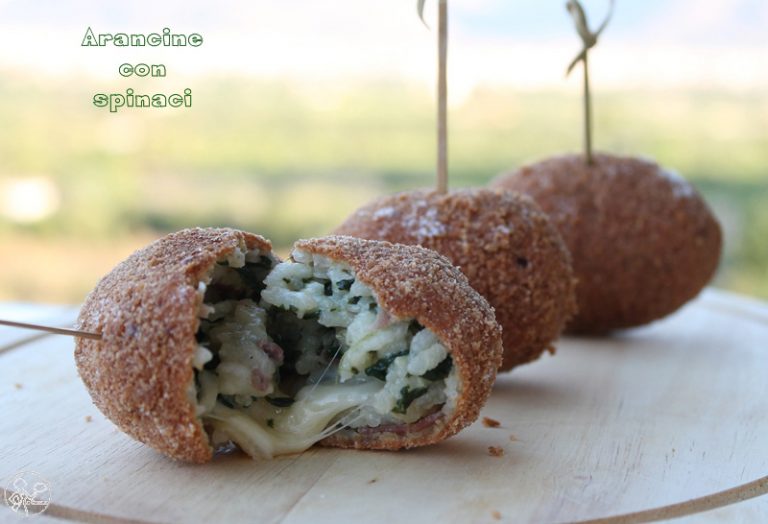 Il riciclo: arancine con spinaci - La Cassata Celiaca