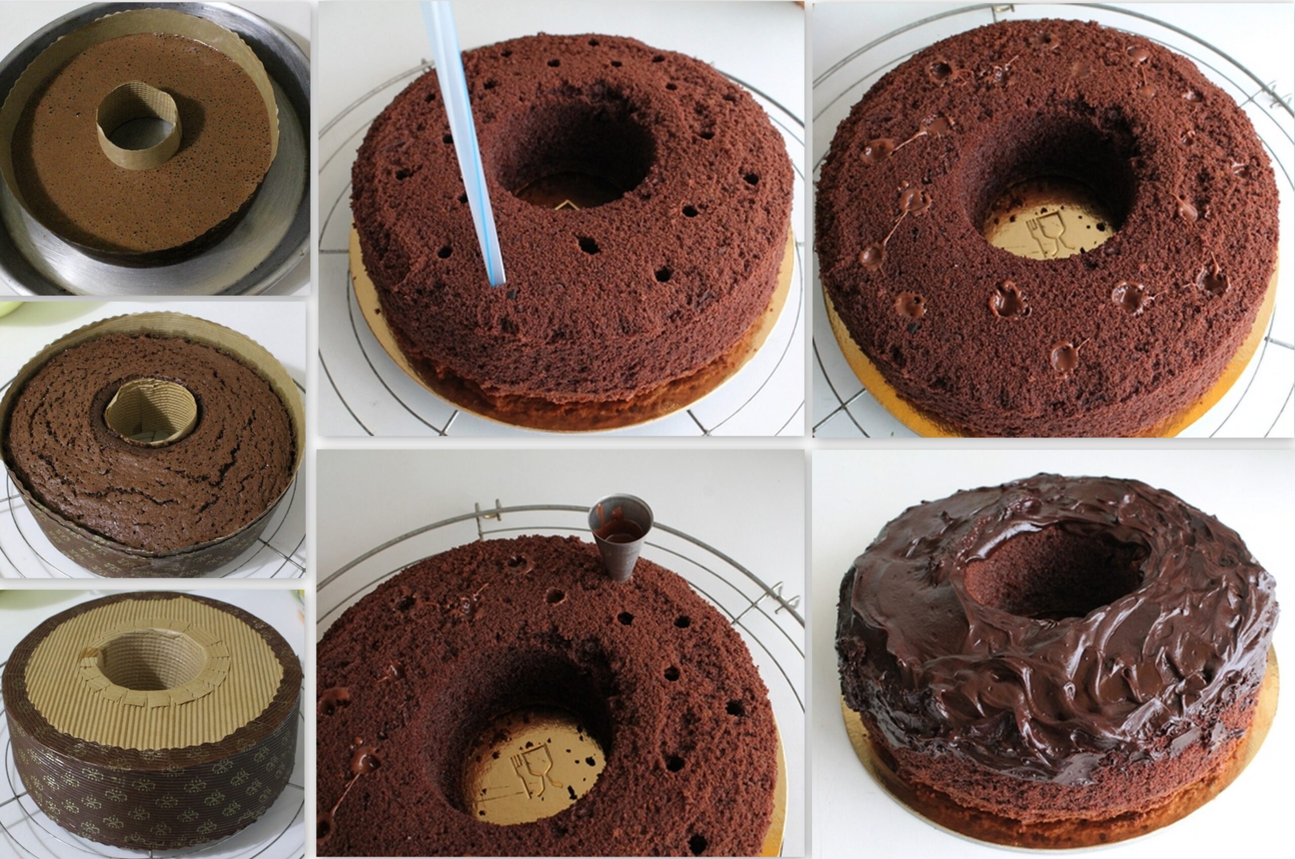 Chiffon cake au chocolat sans gluten - La Cassata