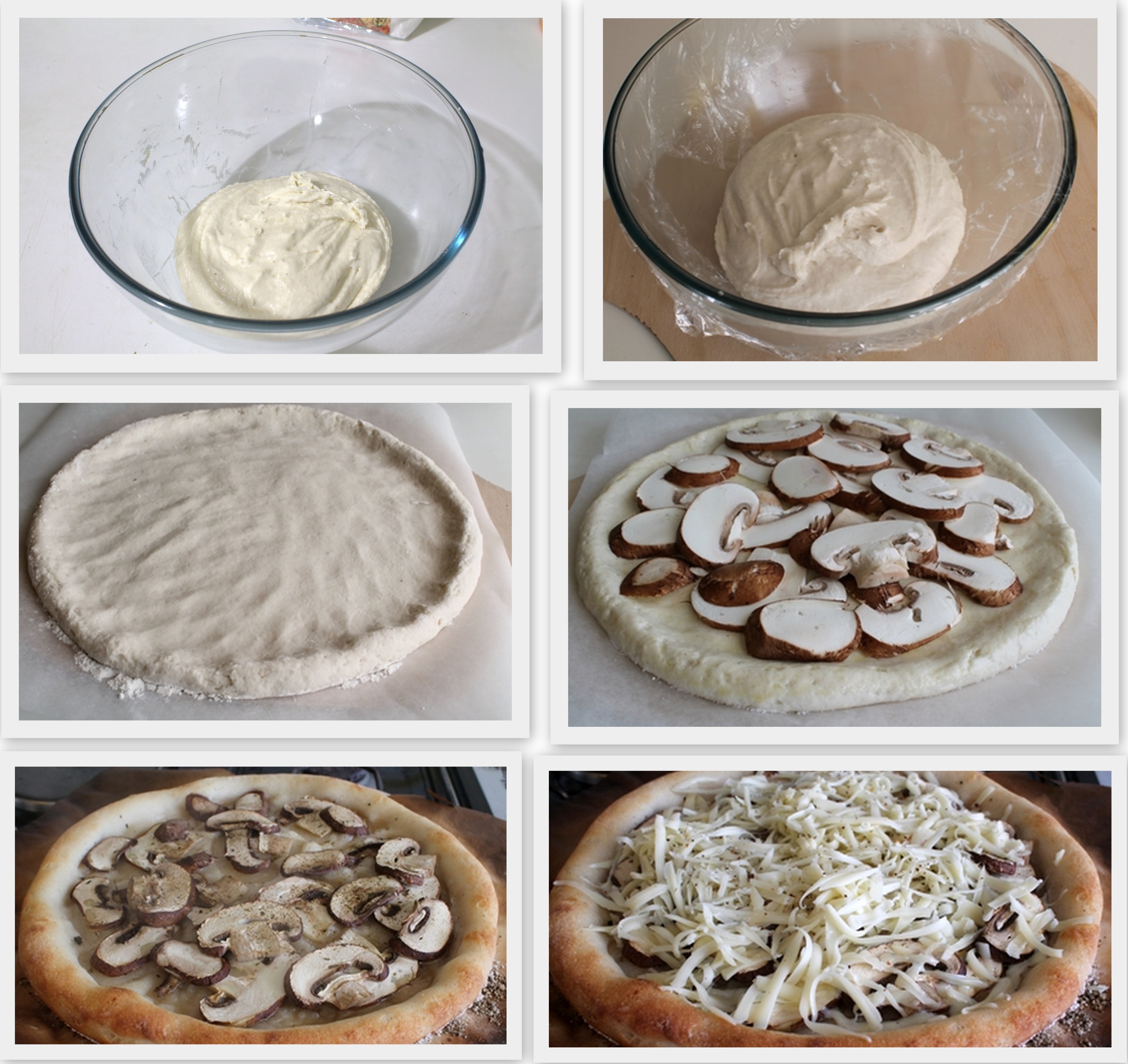 Pizza avec champignons et fromage sans gluten - La Cassata Celiaca