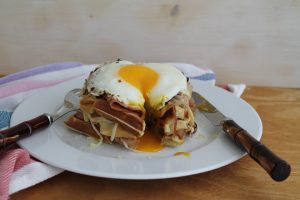 Waffel avec porchetta sans gluten - La Cassata Celiaca