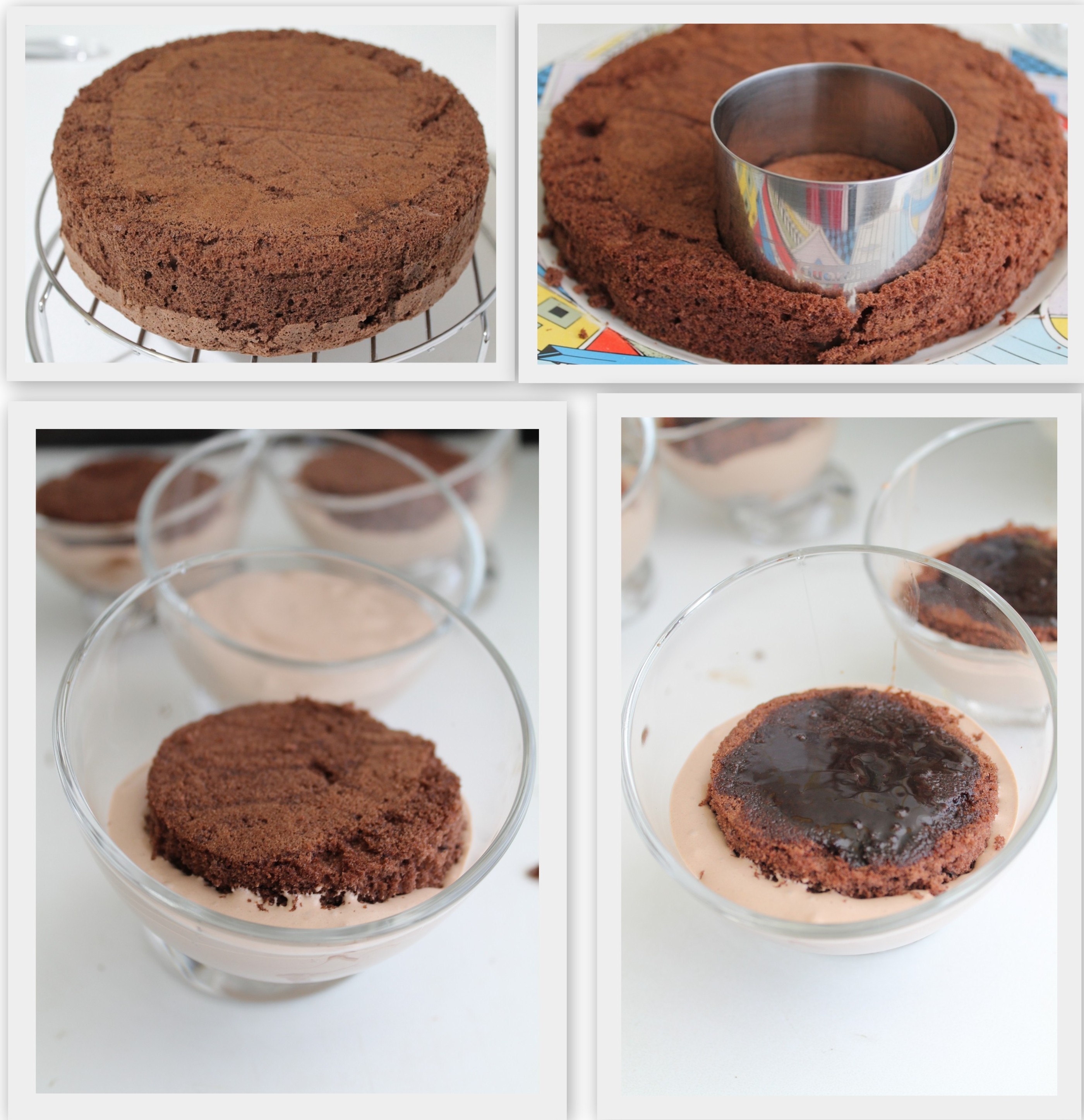 Verrines avec mousse au chocolat sans gluten - La Cassata