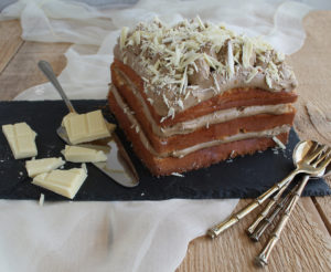 Torta al caffè e mascarpone senza glutine - La Cassata Celiaca