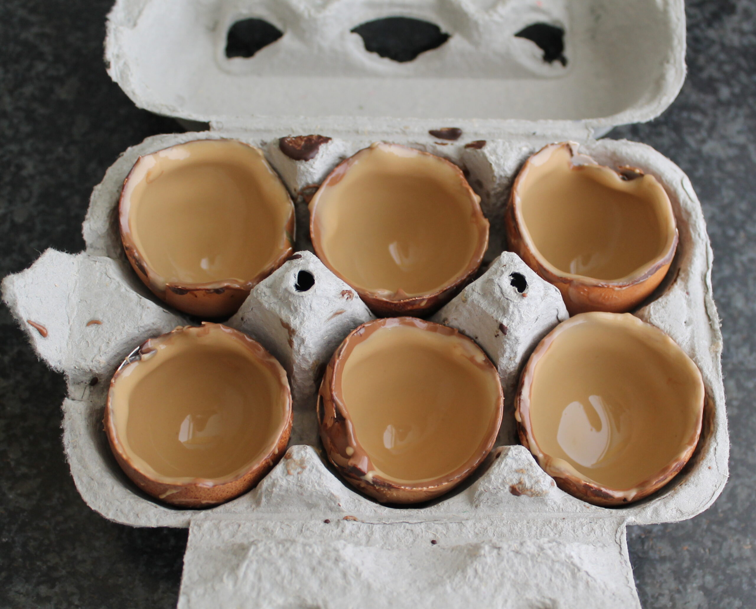 Petits œufs au chocolat et crème au mascarpone - La Cassata Celiaca