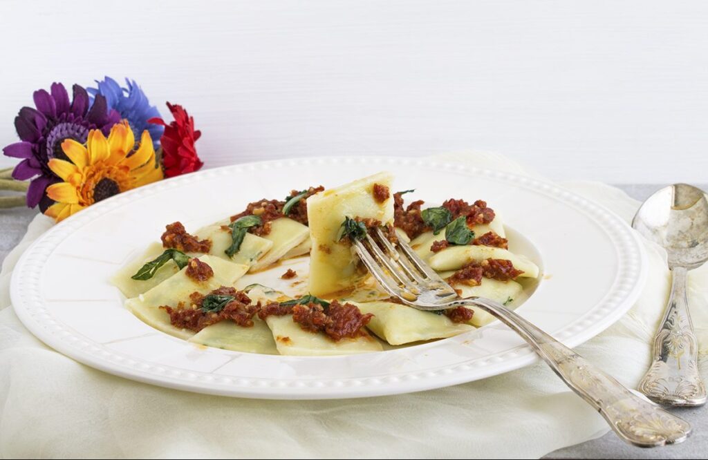 Ravioli senza glutine con bietole e mascarpone - La Cassata Celiaca