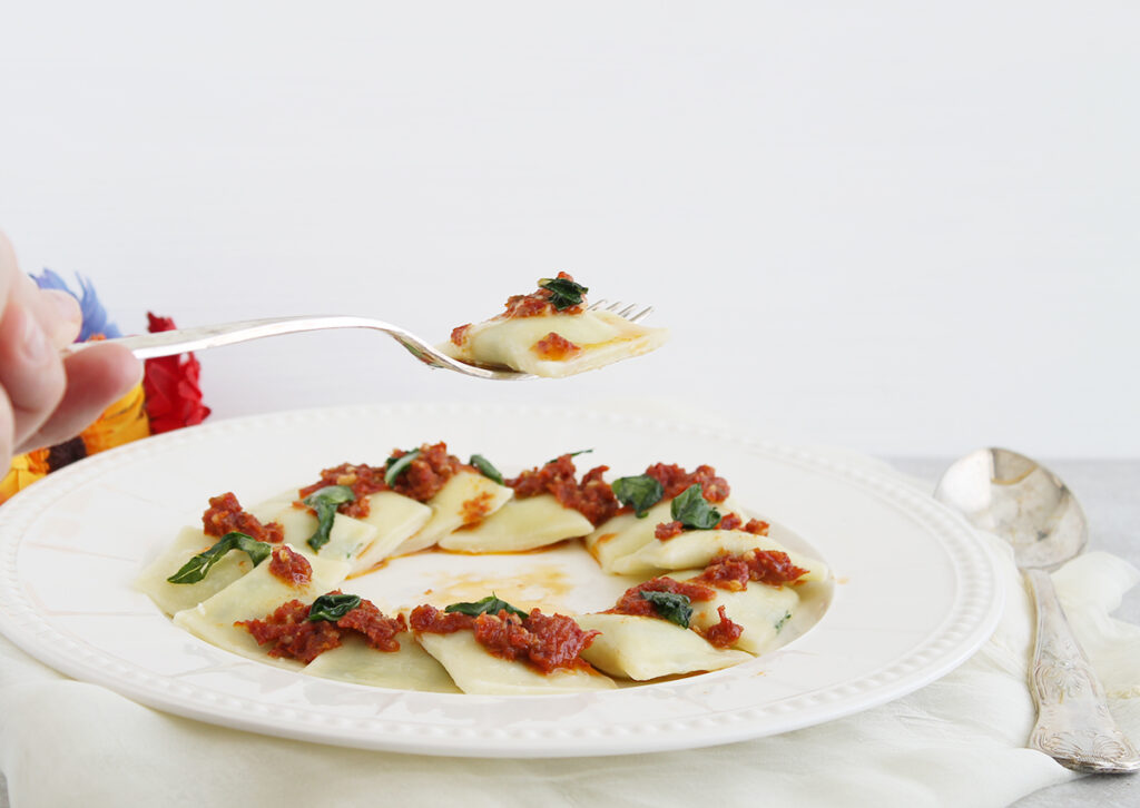 Ravioli senza glutine con bietole e mascarpone - La Cassata Celiaca