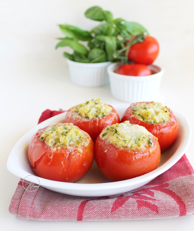 Tomates au cous cous et parmesan - La Cassata Celiaca