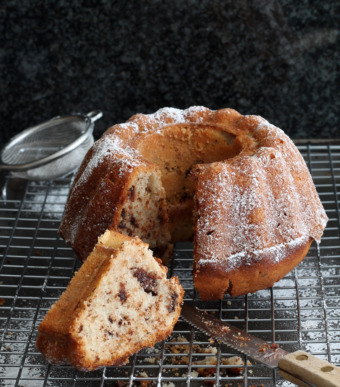 Savarin à la ricotta et chocolat sans gluten - La Cassata Celiaca