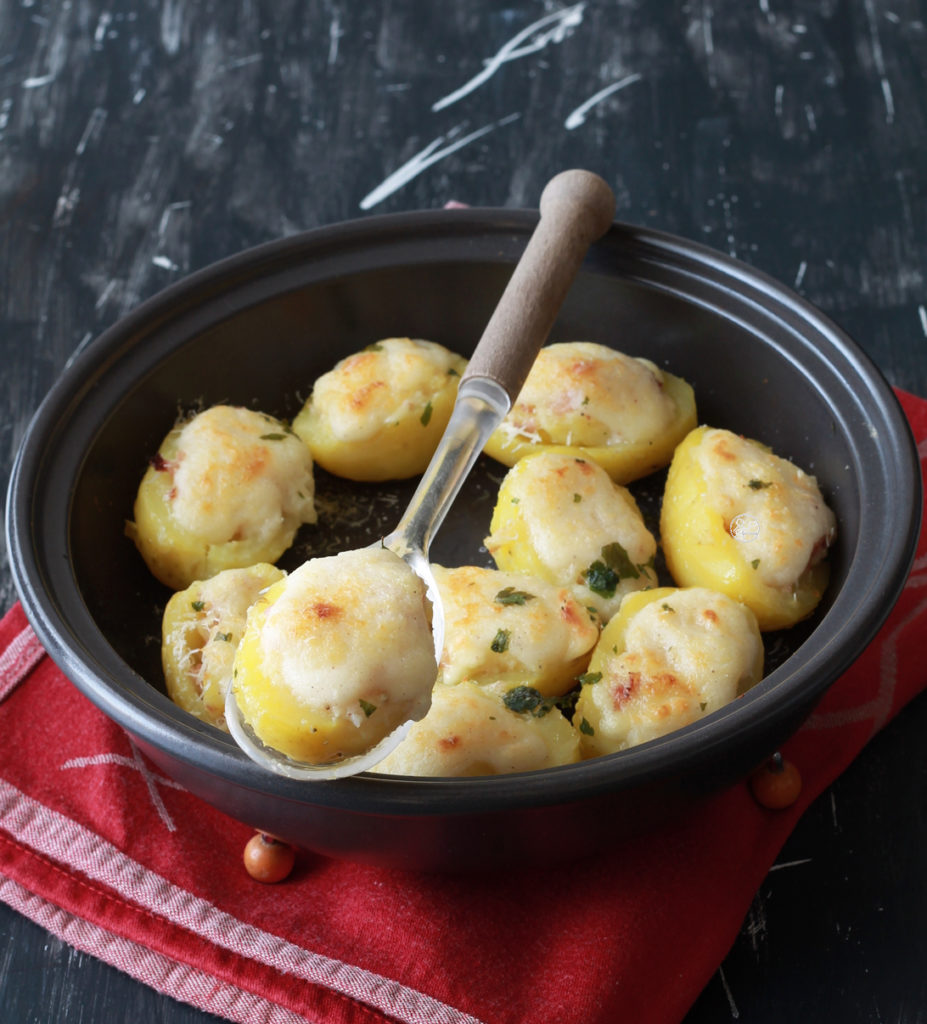 Patate ripiene con prosciutto e besciamella senza glutine - La Cassata Celiaca