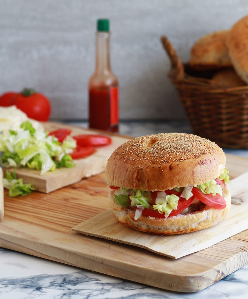 Hamburger sans gluten au bœuf et au fromage - La Cassata Celiaca