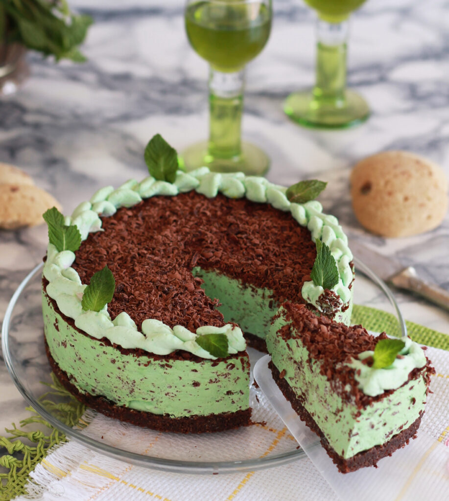 Cheesecake cioccolato e menta senza glutine - La Cassata Celiaca