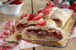 Strudel de fraises sans gluten - La Cassata Celiaca