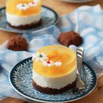 Mini cheesecake alla pesca gialla senza glutine - La Cassata Celiaca