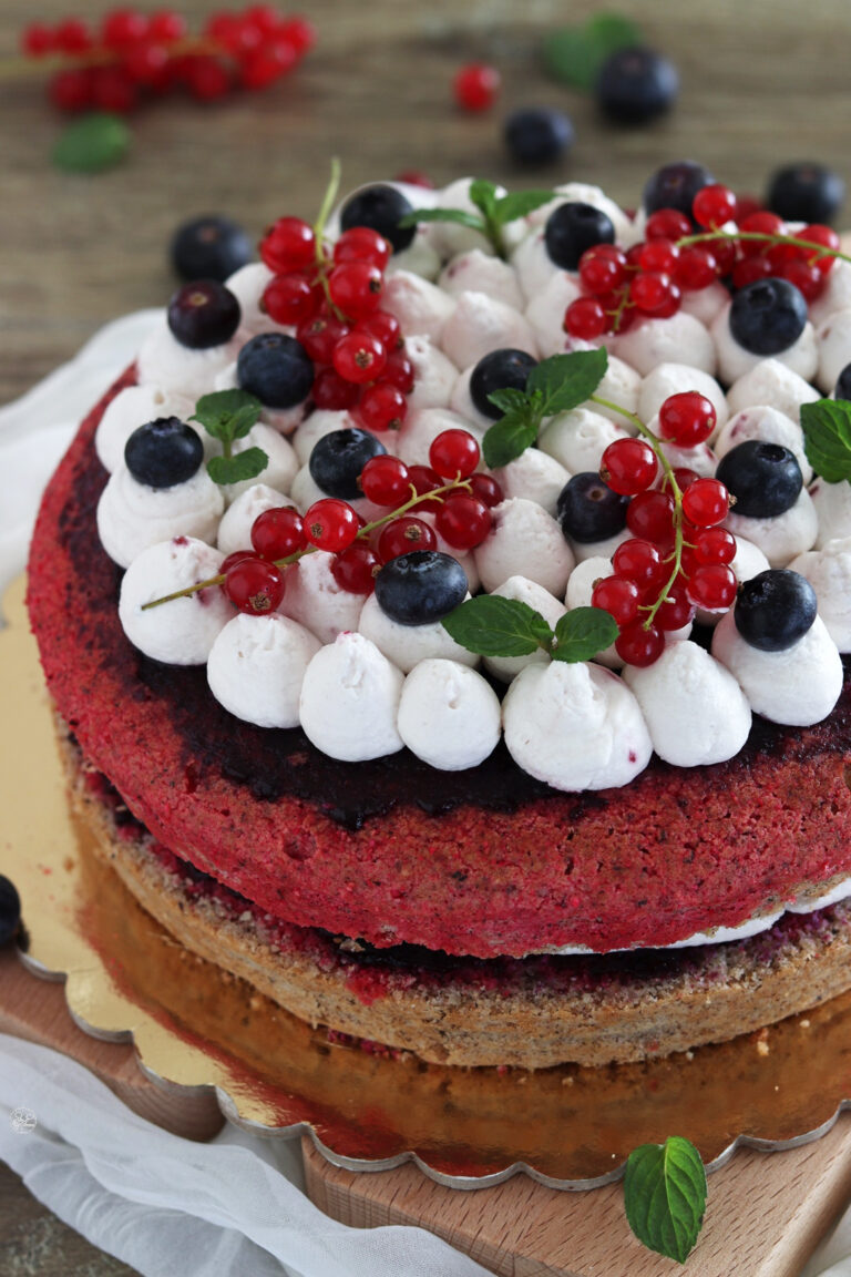 Gâteau au sarrasin et aux myrtilles sans gluten - La Cassata Celiaca