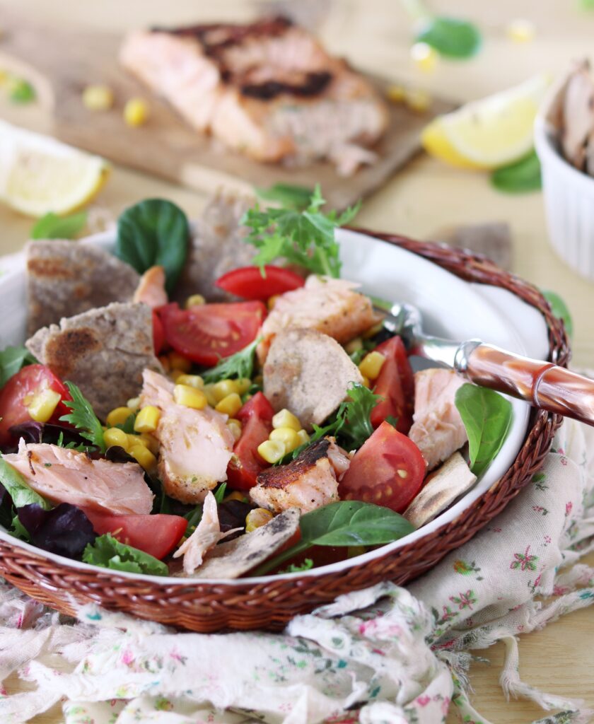 Salade de saumon à la mexicaine - La Cassata Celiaca