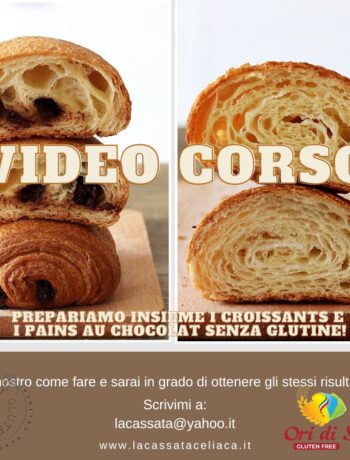 Video corso di Croissant senza glutine - La Cassata Celiaca