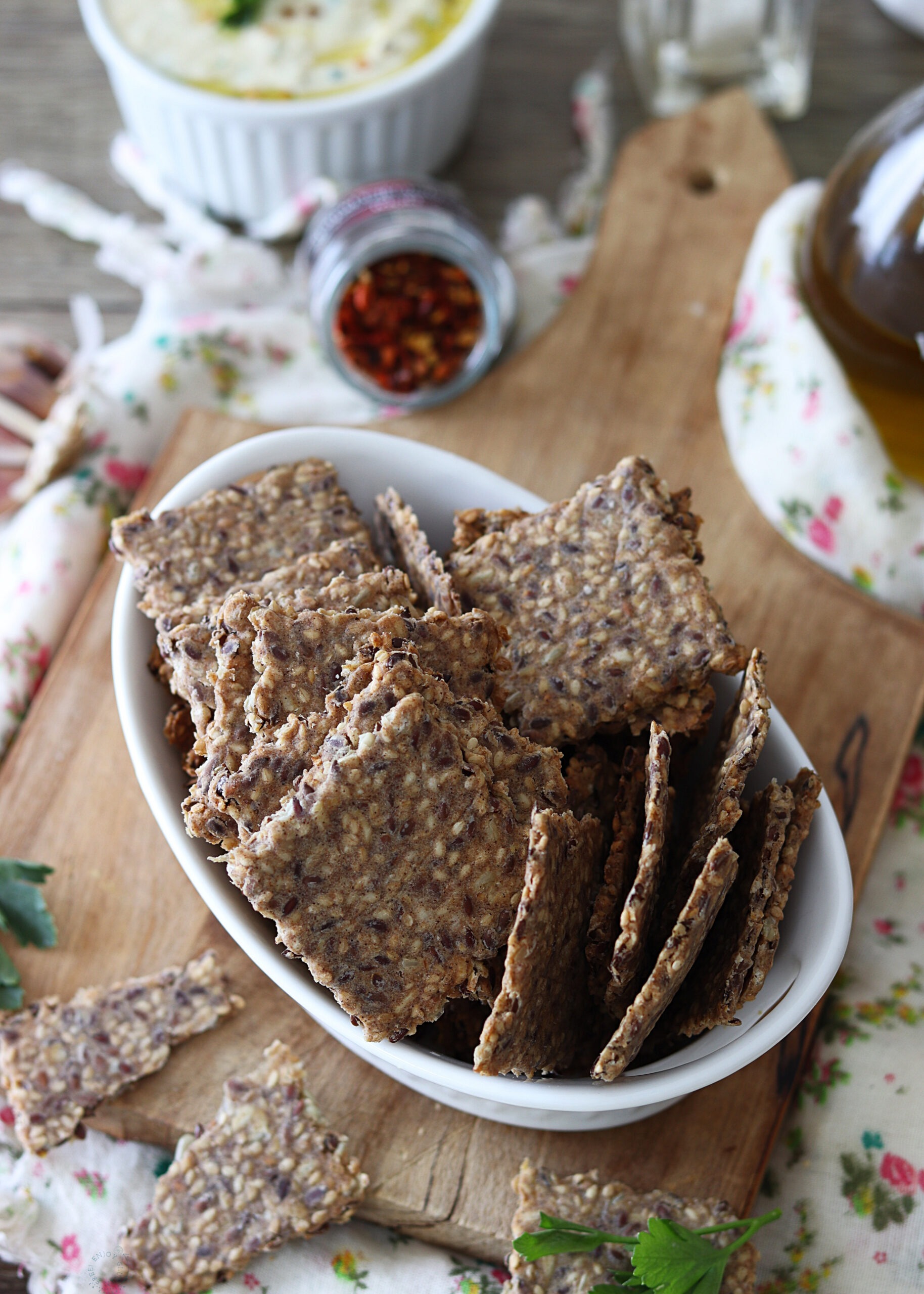 Crackers aux graines sans gluten - La Cassata Celiaca