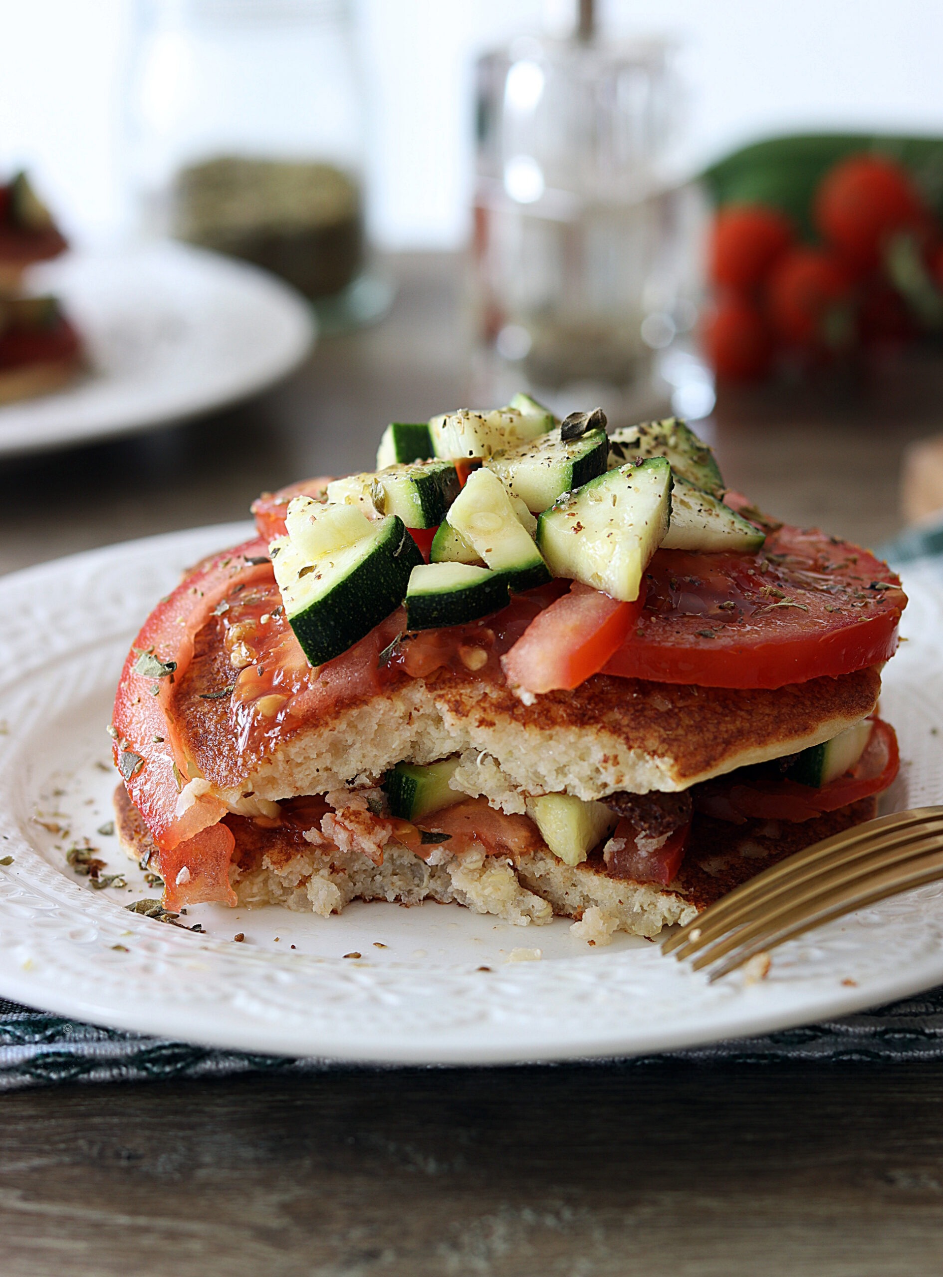 Pancakes au quinoa et à la farine complète sans gluten - La Cassata Celiaca