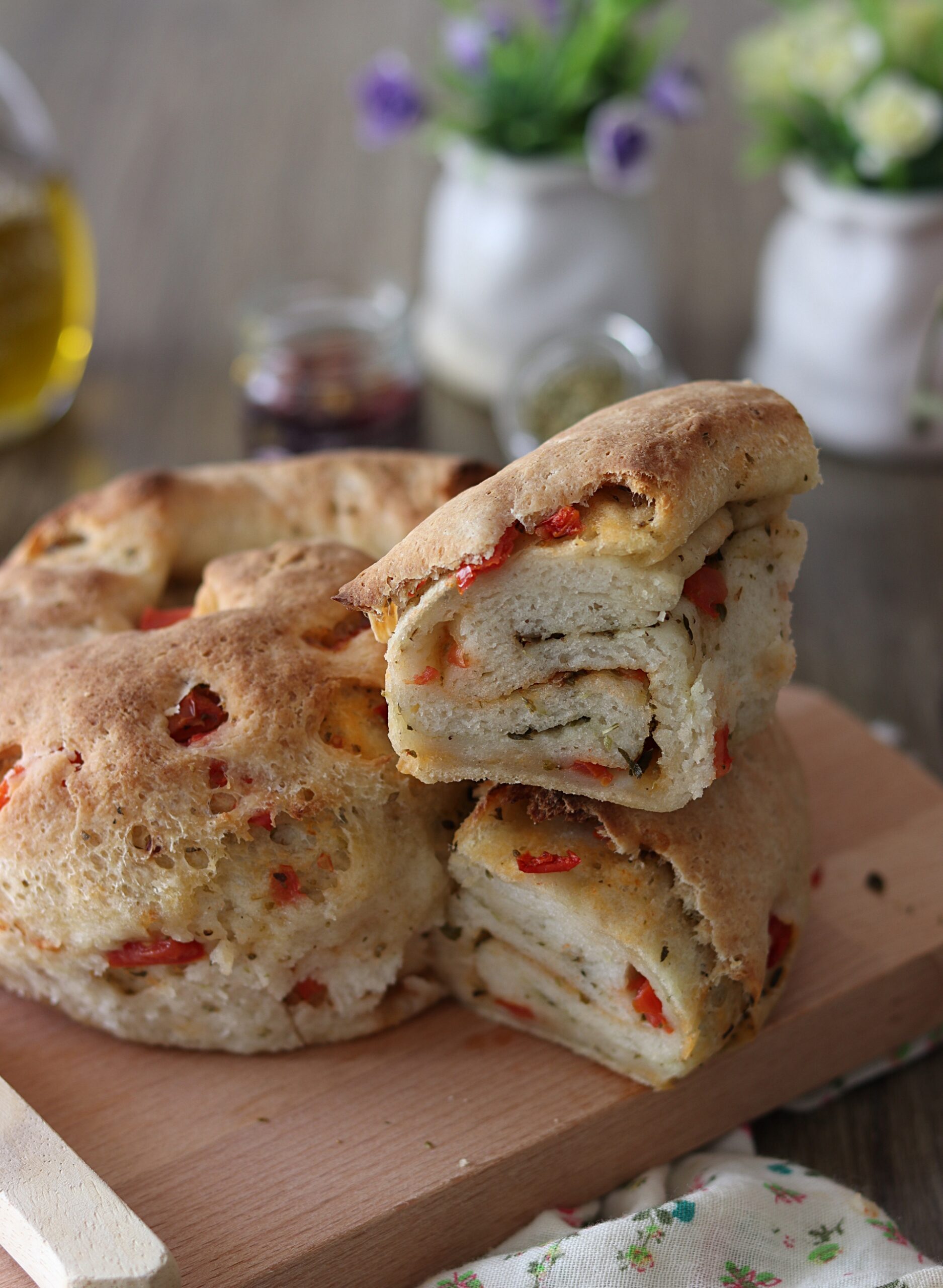 Focaccia a libro (fougasse à livre) sans gluten - La Cassata Celiaca