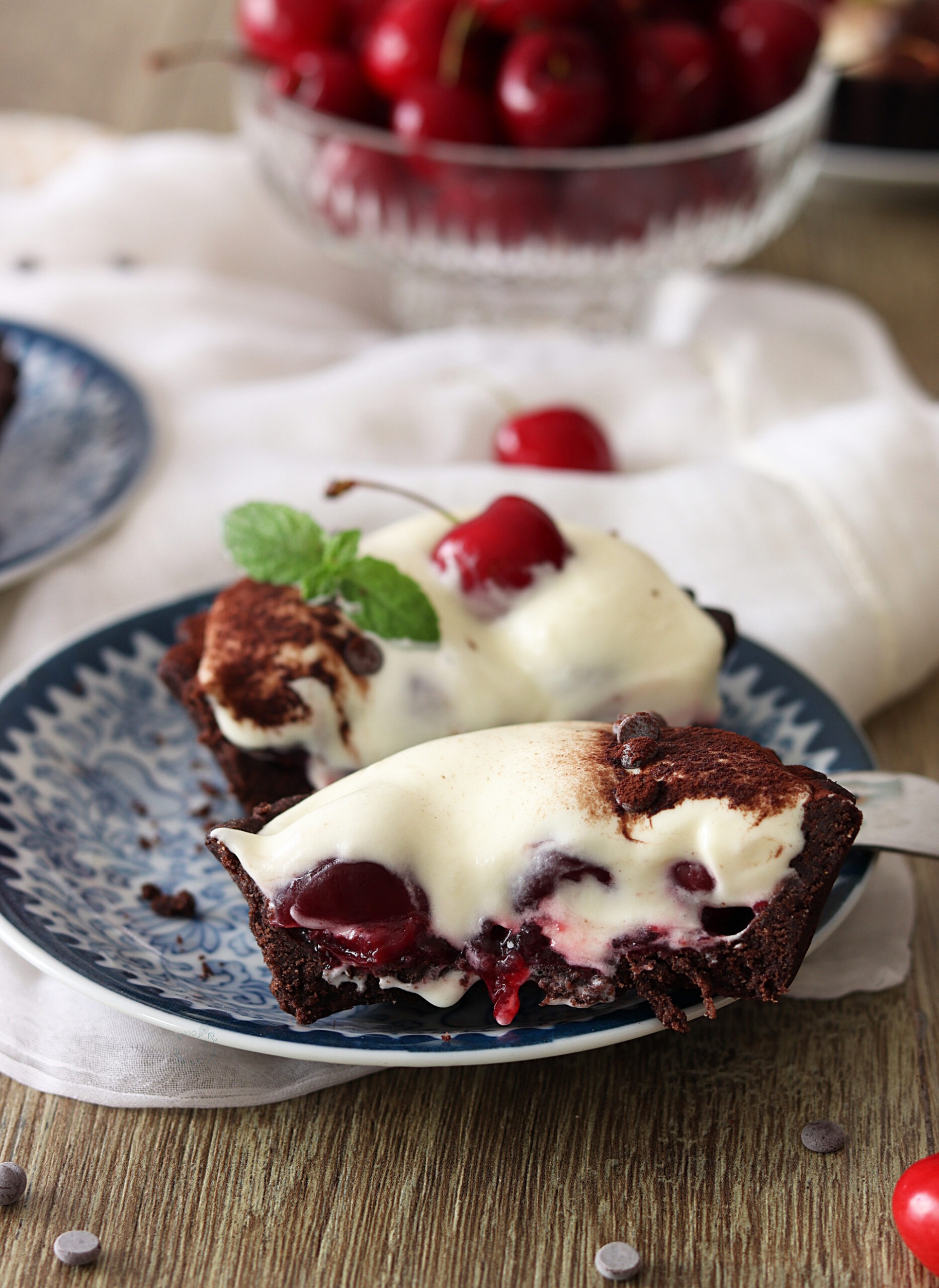 Tartelettes Fôret noire sans gluten - La Cassata Celiaca