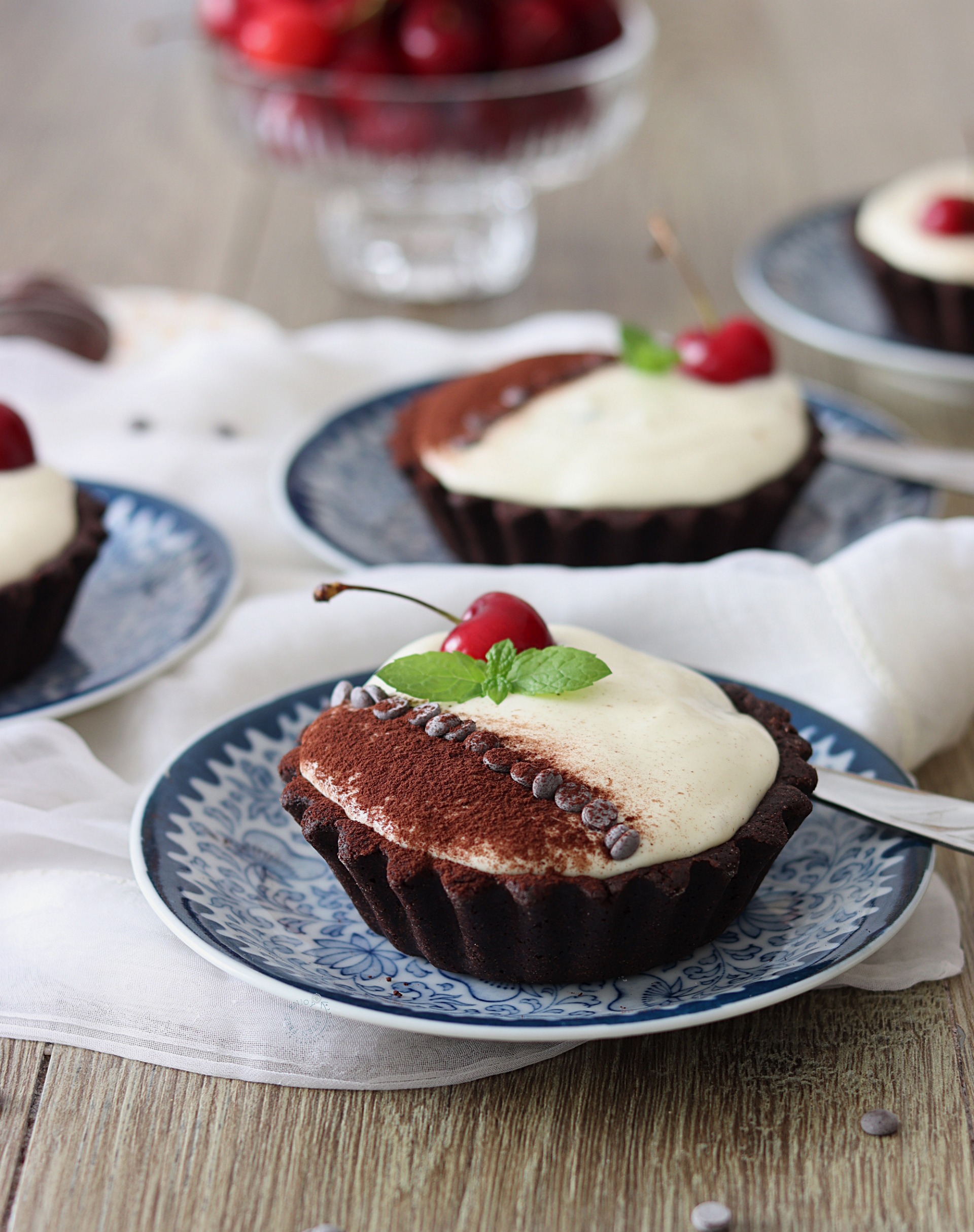 Tartellette foresta nera senza glutine - La Cassata Celiaca