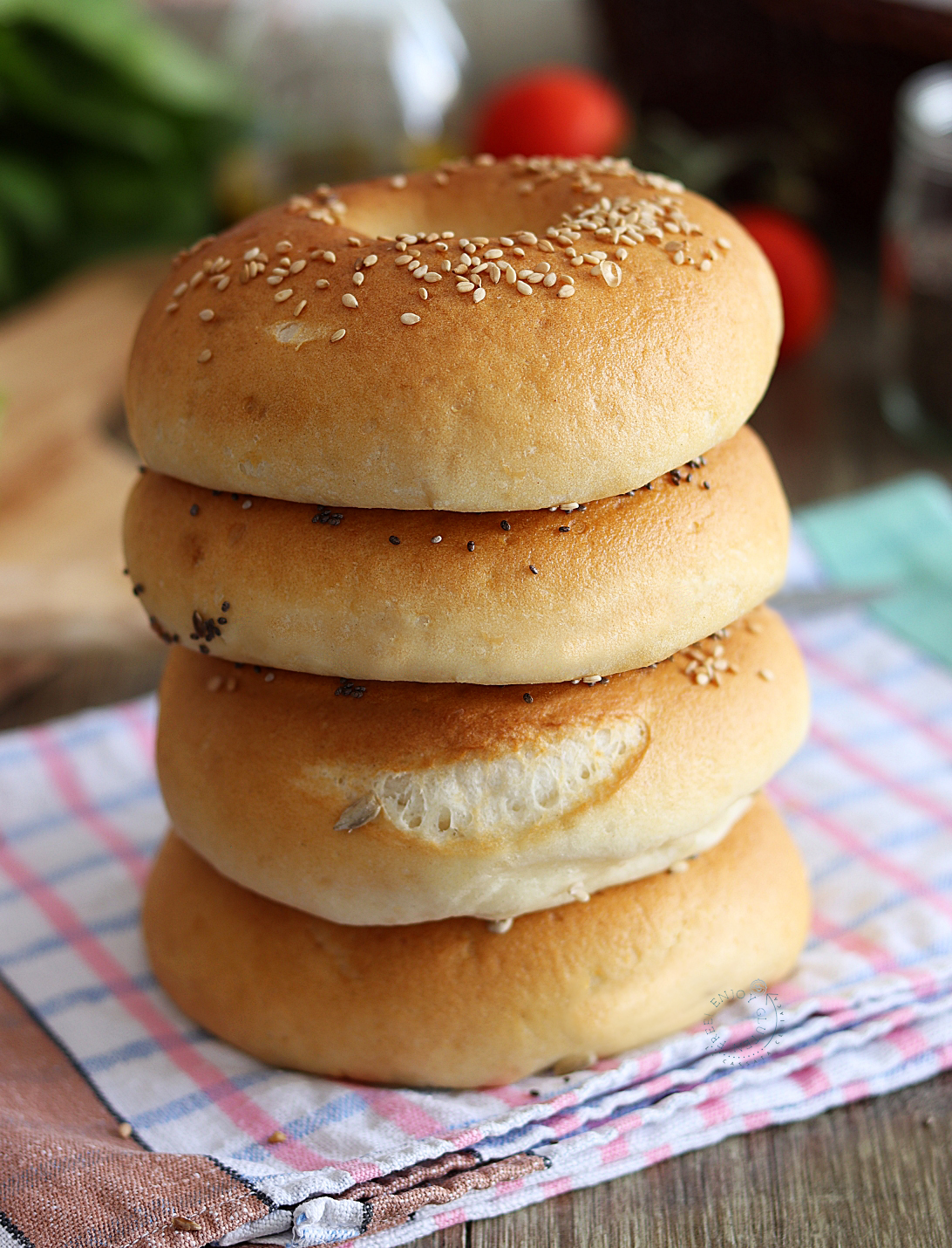 New York-style Bagels con Oro Rustico - La Cassata Celiaca