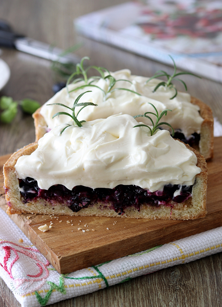 Tarte aux myrtilles sans gluten - La Cassata Celiaca