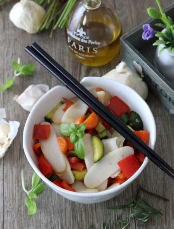 Gnocchis de riz chinois aux légumes - La Cassata Celiaca