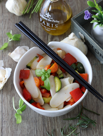 Gnocchis de riz chinois aux légumes - La Cassata Celiaca