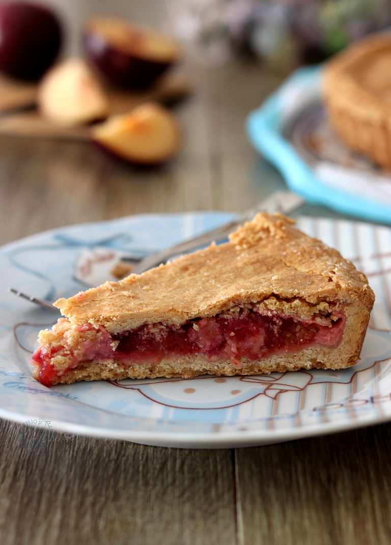 Crostata alle prugne - La Cassata Celiaca