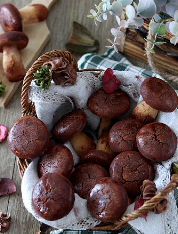 Champignons de pâte sablée - La Cassata Celiaca