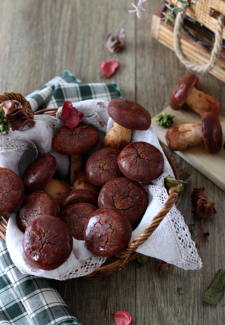 Champignons de pâte sablée - La Cassata Celiaca