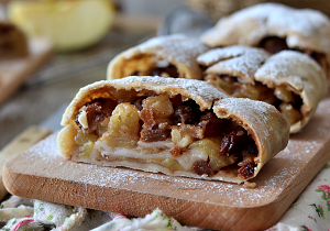 Strudel aux pommes, recette originale - La Cassata Celiaca