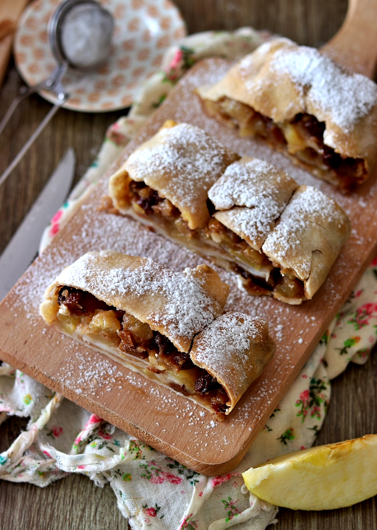 Strudel aux pommes, recette originale - La Cassata Celiaca