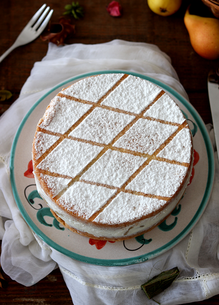 Gâteau de ricotta et poires - La Cassata Celiaca