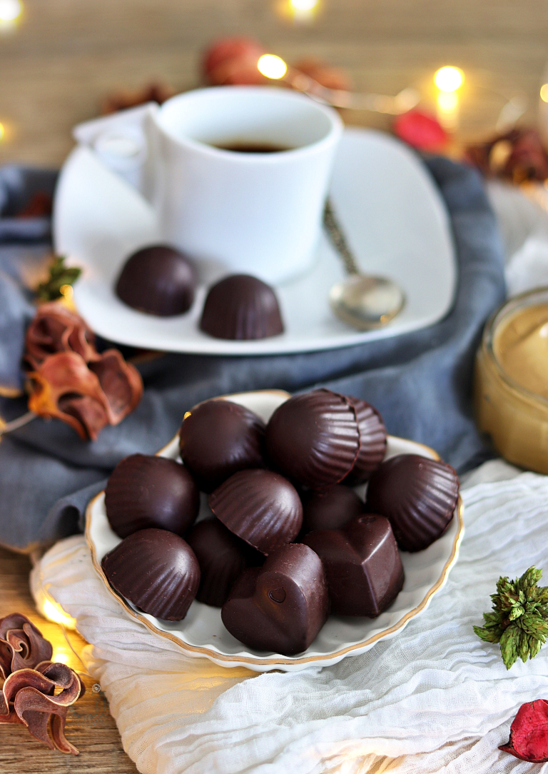 Cioccolatini ripieni di crema al pistacchio - La Cassata Celiaca 