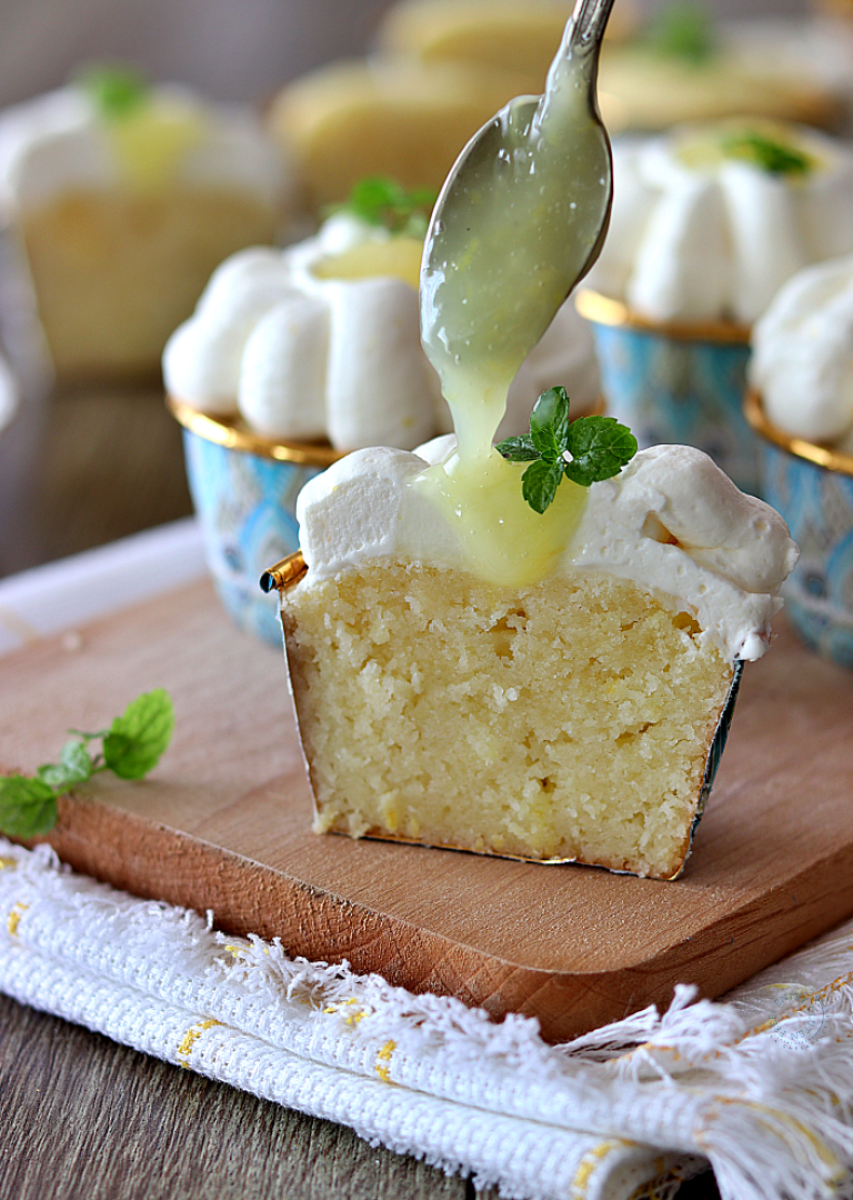 Cupcakes al limone senza glutine - La Cassata Celiaca