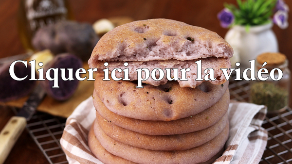 Galettes salées aux pommes de terre violettes - La Cassata Celiaca